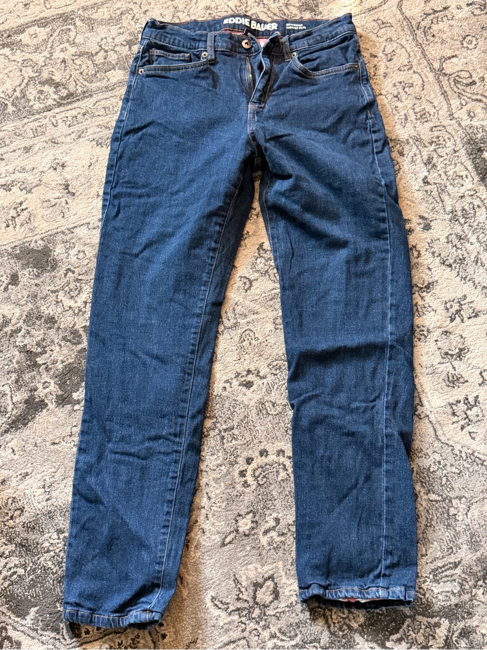 Eddie Bauer Women's Deep Indigo Straight-Leg Jeans